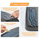 1993 - 2013 Harley Touring Blue Flame Microfiber Leather Saddlebag Lid Covers - Mofun - 90209010