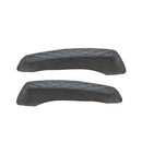 1993 - 2013 Harley Touring Blue Square Microfiber Leather Saddlebag Lid Covers - Mofun - 90209014