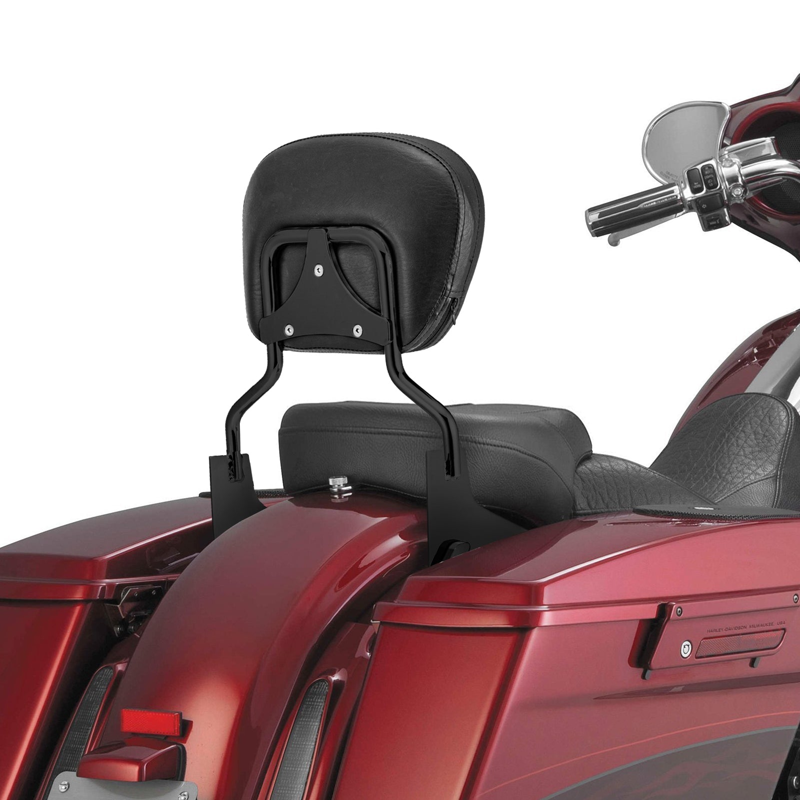 1997 - 2008 Harley Road King Street Glide Detachable Passenger Backrest Sissy Bar Docking Hardware Kit - Mofun - HD026 - E