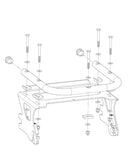 1997 - 2008 Harley Touring Detachable 2 - up Tour Pak Pack Mounting Rack + Docking Hardware - Mofun - HD023+HD020