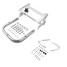 1997 - 2008 Harley Touring Detachable 2 - up Tour Pak Pack Mounting Rack + Docking Hardware - Mofun - HD023+HD020