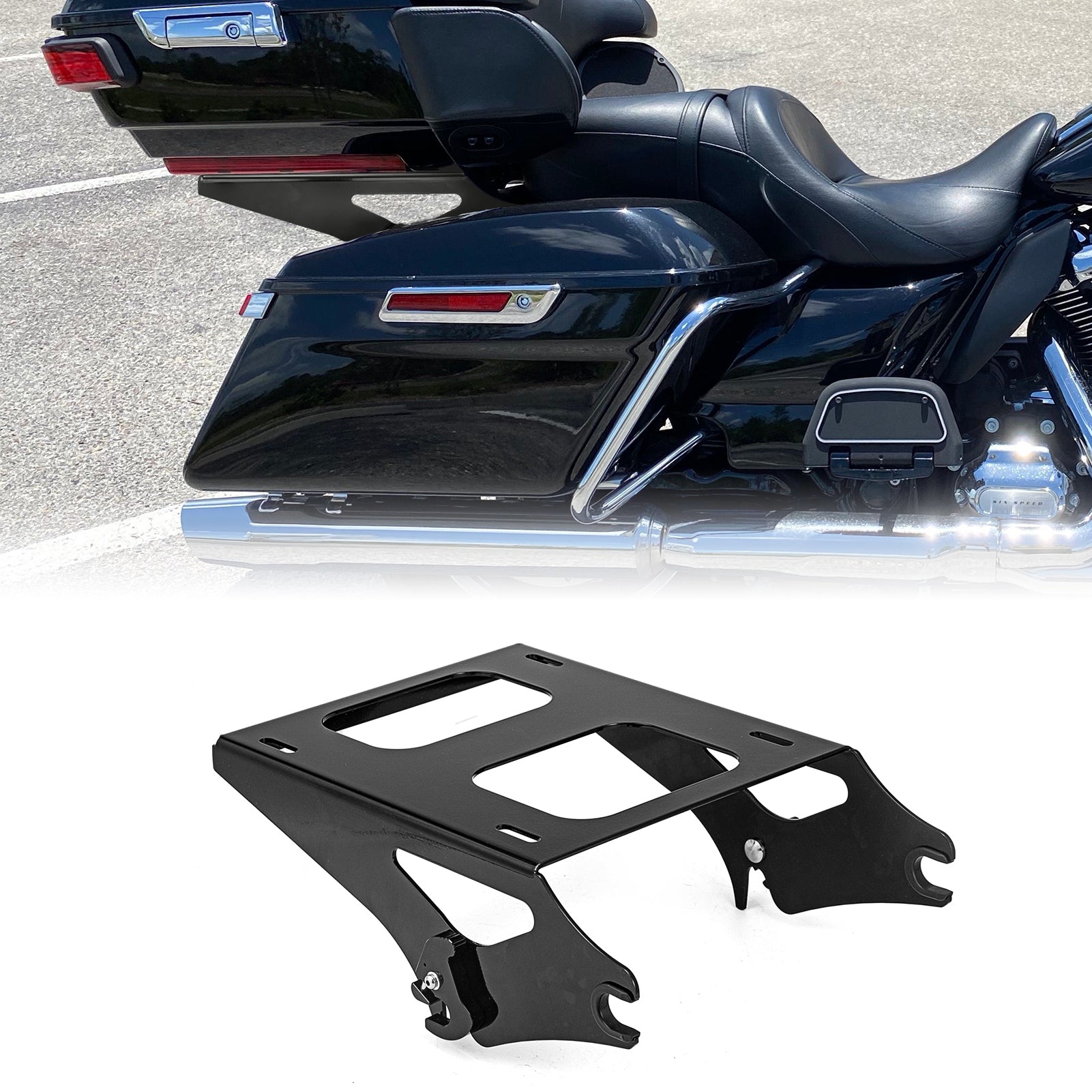 2014-2023 Harley Touring Electra Glide Road King Two-Up Tour Pack Pak Trunk Mount Rack-5