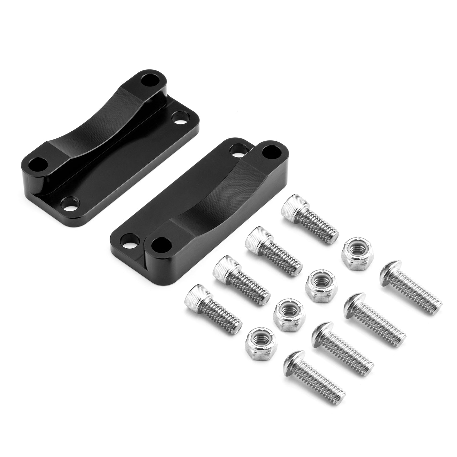 Buy gloss-black 21&quot; Fender Riser Relocator Brackets Kit For Harley Road King Electra Glide 03-13