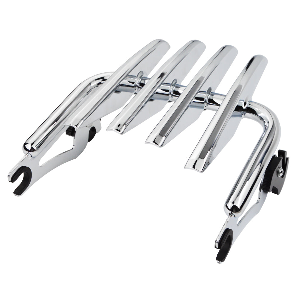Buy chrome-silver Harley Electra Glide FLHT Road King FLHR 09+ Detachable Stealth Luggage Rack