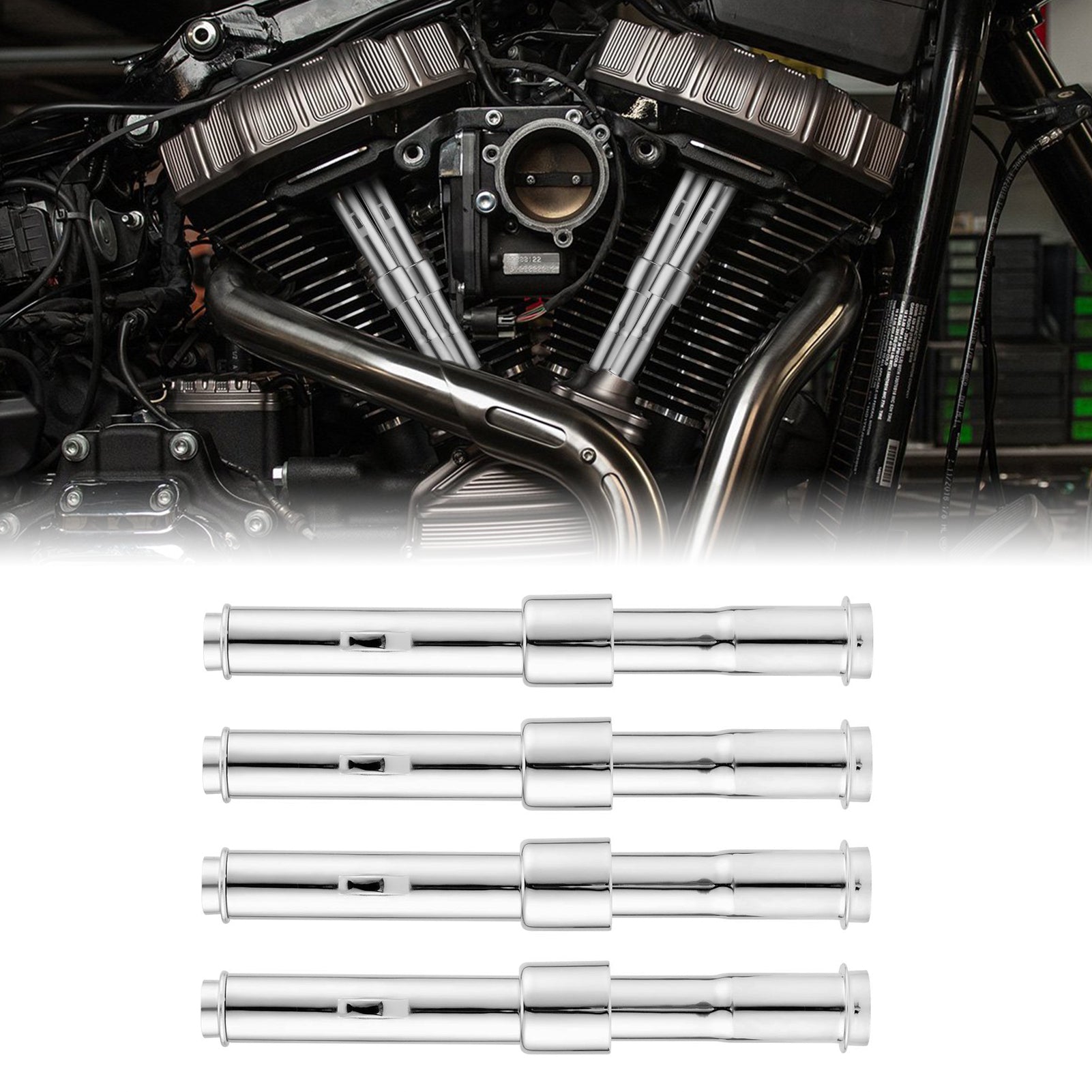 Harley 2017-up M8 Model Milwaukee Eight Engines Pushrod Cover Kit