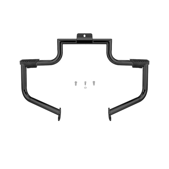 2000 - 2017 Harley Softail FL Gloss Black Rust - Proof Front Engine Guard Crash Bar - Mofun - 90201037