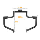 2000 - 2017 Harley Softail FL Gloss Black Rust - Proof Front Engine Guard Crash Bar - Mofun - 90201037