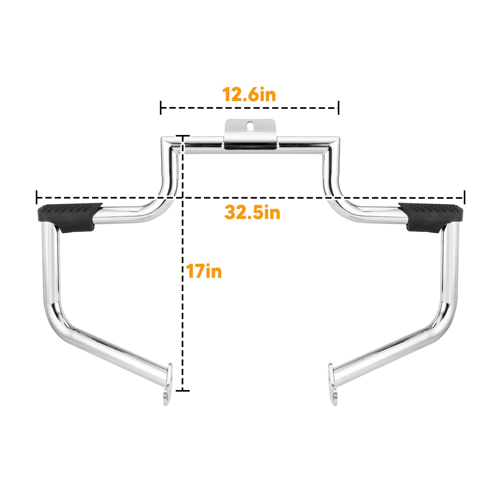 2000 - 2017 Harley Softail FL Triple Chrome Plating Front Engine Guard Crash Bar - Mofun - 90201036