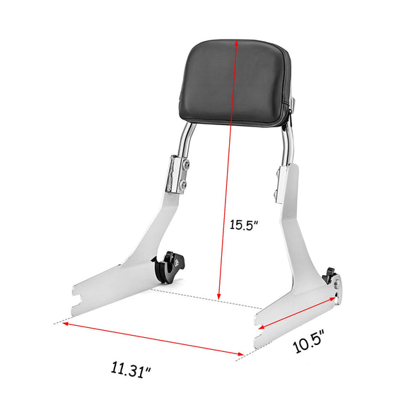 2002 - 2005 Harley Dyna Super Glide Quick Detachable Passenger Sissy Bar Backrest - Mofun - 90302073