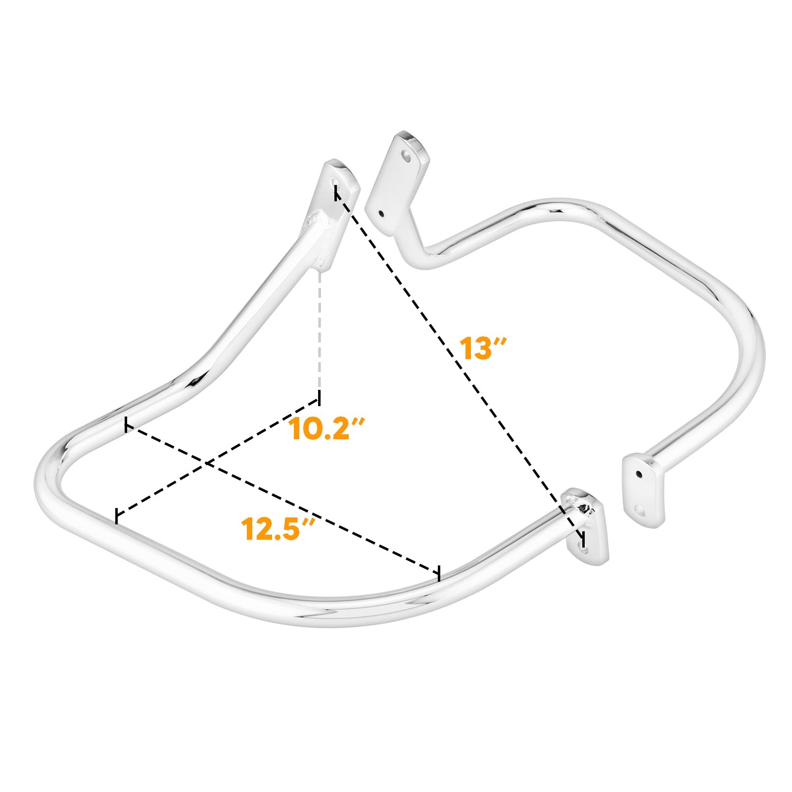 2005 - 2017 Harley Softail Deluxe Rear Saddlebag Highway Guard Crash Rail Bar - Mofun - HD132 - E