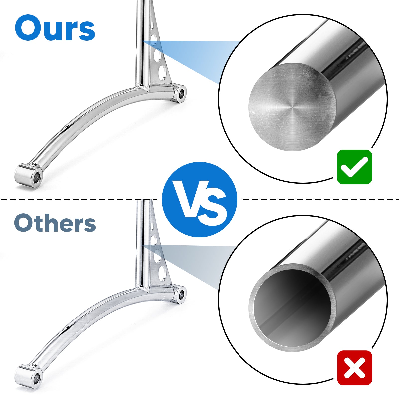 2006 - 2017 Harley Dyna Fat Bob Low Rider Detachable Backrest Passenger Sissy Bar - Mofun - HD074 - E