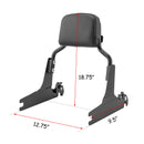 2006 - 2017 Softail Standard FXST w/ 200mm Fender Detachable Passenger Backrest Sissy Bar - Mofun - 90302045