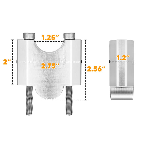 2006 - 2025 Suzuki Boulevard M109R M1800R VZR1800 Intruder 2" Handlebar Riser Clamp - Mofun - ZT247
