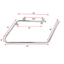 2008 - 2017 Harley Dyna FXDF FXDB FXDC Saddlebag Conversion Support Brackets Mount Kit - Mofun - HD092 - E