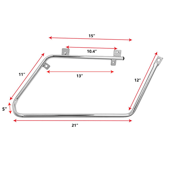 2008 - 2017 Harley Dyna FXDF FXDB FXDC Saddlebag Conversion Support Brackets Mount Kit - Mofun - HD092 - E