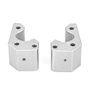 2008 - 2022 Kawasaki Concours 1400 CNC T6 Billet Silver 2" Handlebar Riser adapter Kit - Mofun - ZT188