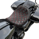 2008 - 2024 Harley Touring Road Glide Street Glide Road King Red Square Solo Rider Seat - Mofun - 90305004