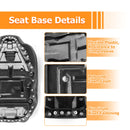 2008 - 2024 Harley Touring Road King Road Glide Street Glide Black Flame Solo Rider Seat - Mofun - 90305003