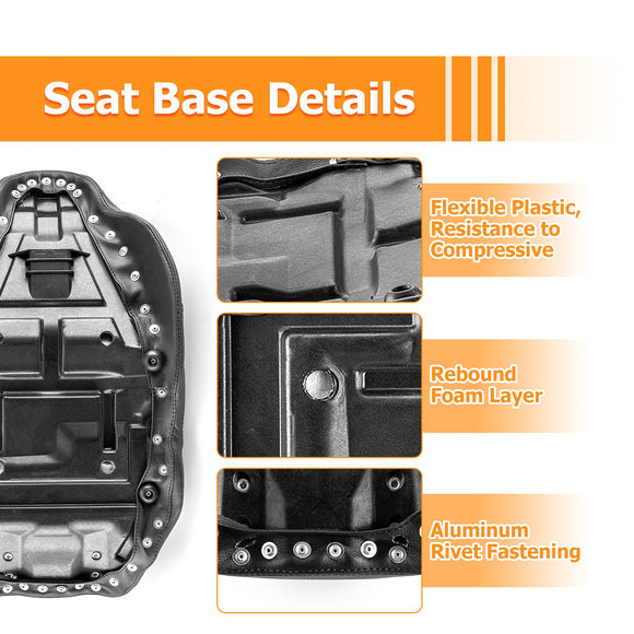 2008 - 2024 Harley Touring Road King Road Glide Street Glide Black Flame Solo Rider Seat - Mofun - 90305003