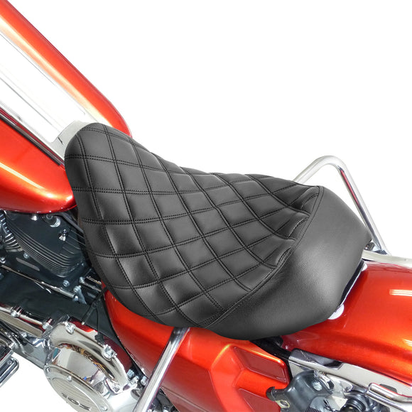 2008 - 2024 Harley Touring Street Glide Road Glide Road King Black Square Solo Rider Seat - Mofun - 90305005