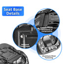 2008 - 2024 Harley Touring Street Glide Road Glide Road King Black Square Solo Rider Seat - Mofun - 90305005