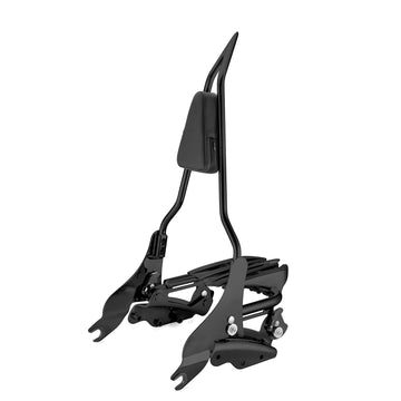 2009 - 2013 Harley Touring 0.63" Tiny Tube Passenger Backrest Sissy Bar&Docking Hardware Kit - Mofun - 90303002+90302100+90205091