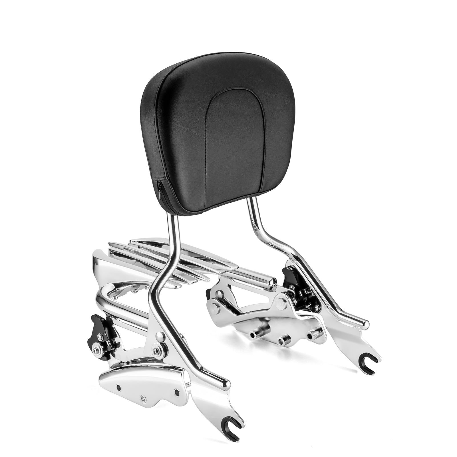2009 - 2013 Harley Touring FLHR FLHRC FLHT FLHX FLTR Passenger Backrest Sissy Bar&Luggage Rack&Docking Kit - Mofun - 90303001+90302002+90205090