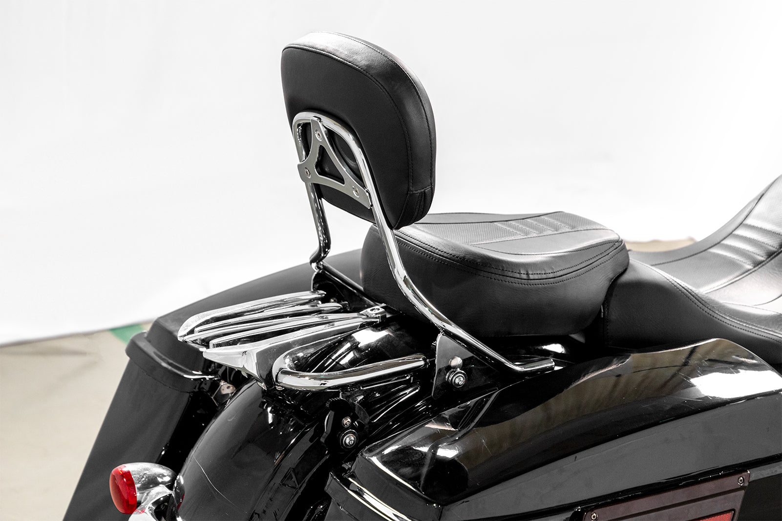 2009 - 2013 Harley Touring FLHR FLHRC FLHT FLHX FLTR Passenger Backrest Sissy Bar&Luggage Rack&Docking Kit - Mofun - 90303001+90302002+90205090