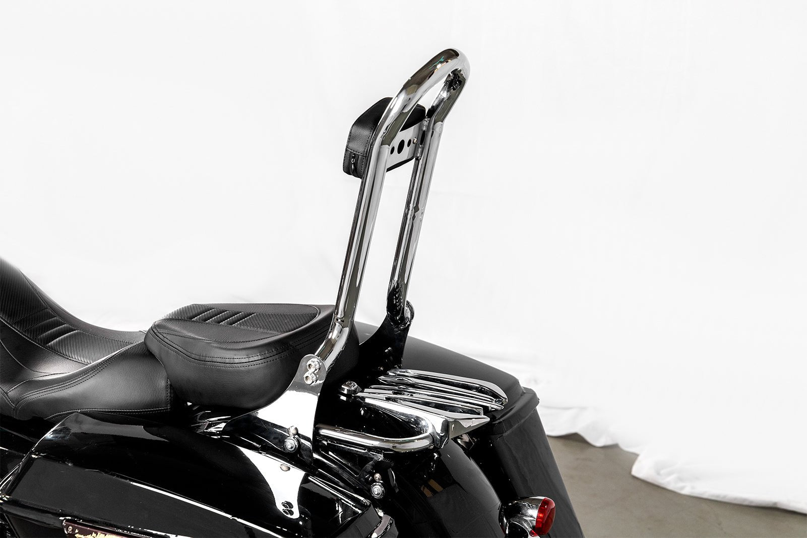 2009 - 2013 Harley Touring FLHR FLHX FLHT FLTR Chrome Sissy Bar Backrest&Luggage Rack&Docking Kit - Mofun - 90303001+90302095+90205090