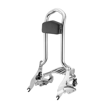 2009 - 2013 Harley Touring FLHR FLHX FLHT FLTR Chrome Sissy Bar Backrest&Luggage Rack&Docking Kit - Mofun - 90303001+90302095+90205090