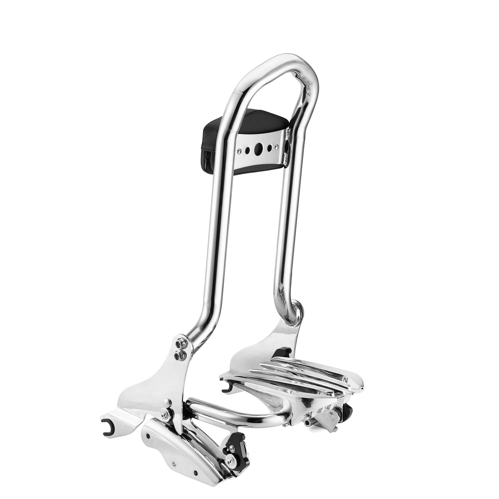 2009 - 2013 Harley Touring FLHR FLHX FLHT FLTR Chrome Sissy Bar Backrest&Luggage Rack&Docking Kit - Mofun - 90303001+90302095+90205090