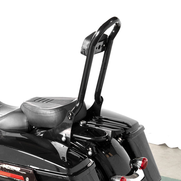 2009 - 2013 Harley Touring FLHX FLHT FLHR FLTR Passenger Backrest Sissy Bar&Luggage Rack&Docking Hardware Kit - Mofun - 90303002+90302096+90205091