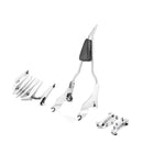2009 - 2013 Harley Touring Road King Street Glide Chrome Sissy Bar Backrest&Luggage Rack&Docking Kit - Mofun - 90303001+90302099+90205090