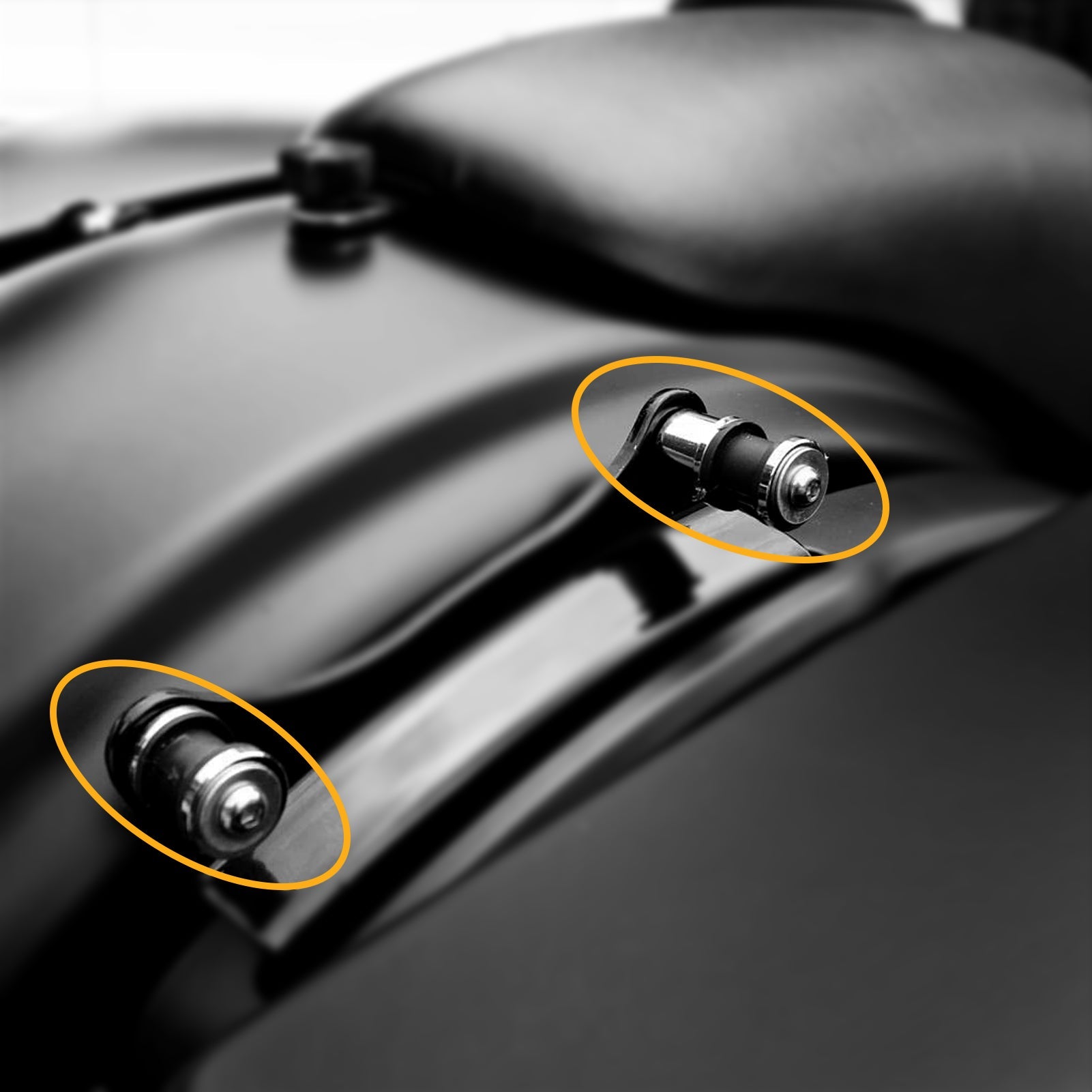 2009 - 2024 Harley Davidson Touring Quick Release Sissy Bar Rack 4 Point Docking Hardware - Mofun - 90303026