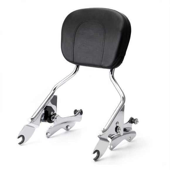 2009 - 2024 Harley Road King Street Glide Detachable Passenger Backrest Sissy Bar Rack Docking Kit - Mofun - HD025 - E+HD019 - E
