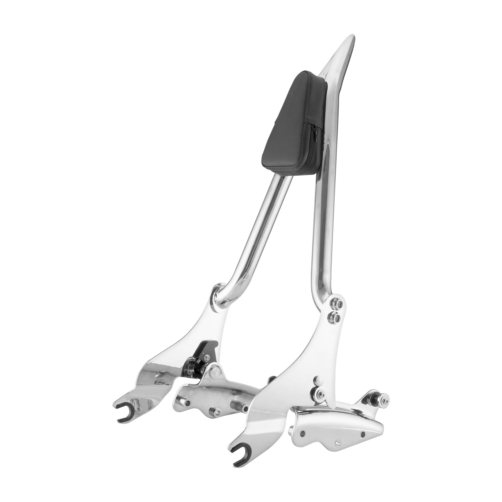 2009 - 2024 Harley Touring Chrome Passenger Backrest Sissy Bar & Docking Kit - Mofun - 90302097+HD018 - E