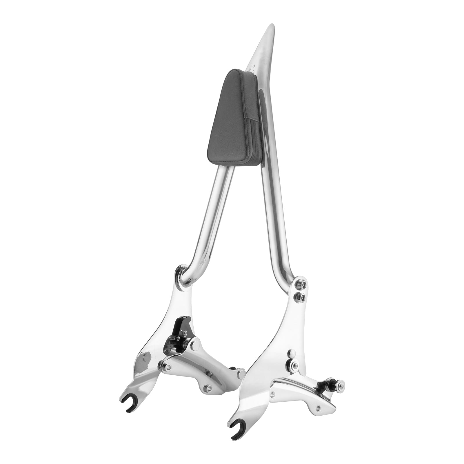 2009 - 2024 Harley Touring Chrome Passenger Backrest Sissy Bar & Docking Kit - Mofun - 90302097+HD018 - E