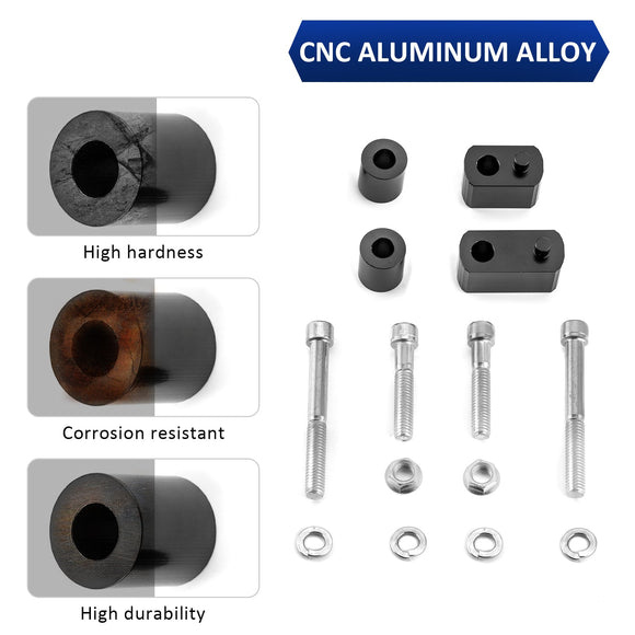 2009 - 2024 Harley Touring FLHT FLHR FLTR Driver Floorboard Extension Spacers Aluminum Alloy - Mofun - 90420019