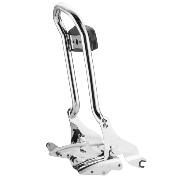 2009 - 2024 Harley Touring FLHX FLHT FLHR FLTR Chrome Passenger Backrest Sissy Bar&Docking Kit - Mofun - 90302095+HD018 - E