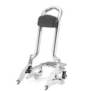 2009 - 2024 Harley Touring FLHX FLHT FLHR FLTR Chrome Sissy Bar Backrest&Luggage Rack&Docking Kit - Mofun - 90302095+HD019 - E+HD022 - E