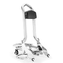 2009 - 2024 Harley Touring FLHX FLHT FLHR FLTR Chrome Sissy Bar Backrest&Luggage Rack&Docking Kit - Mofun - 90302095+HD018 - E+HD022 - E