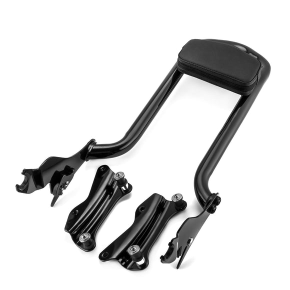 2009 - 2024 Harley Touring FLHX FLHT FLHR FLTR Passenger Backrest Sissy Bar&Docking Hardware Kit - Mofun - 90302096+HD019 - B