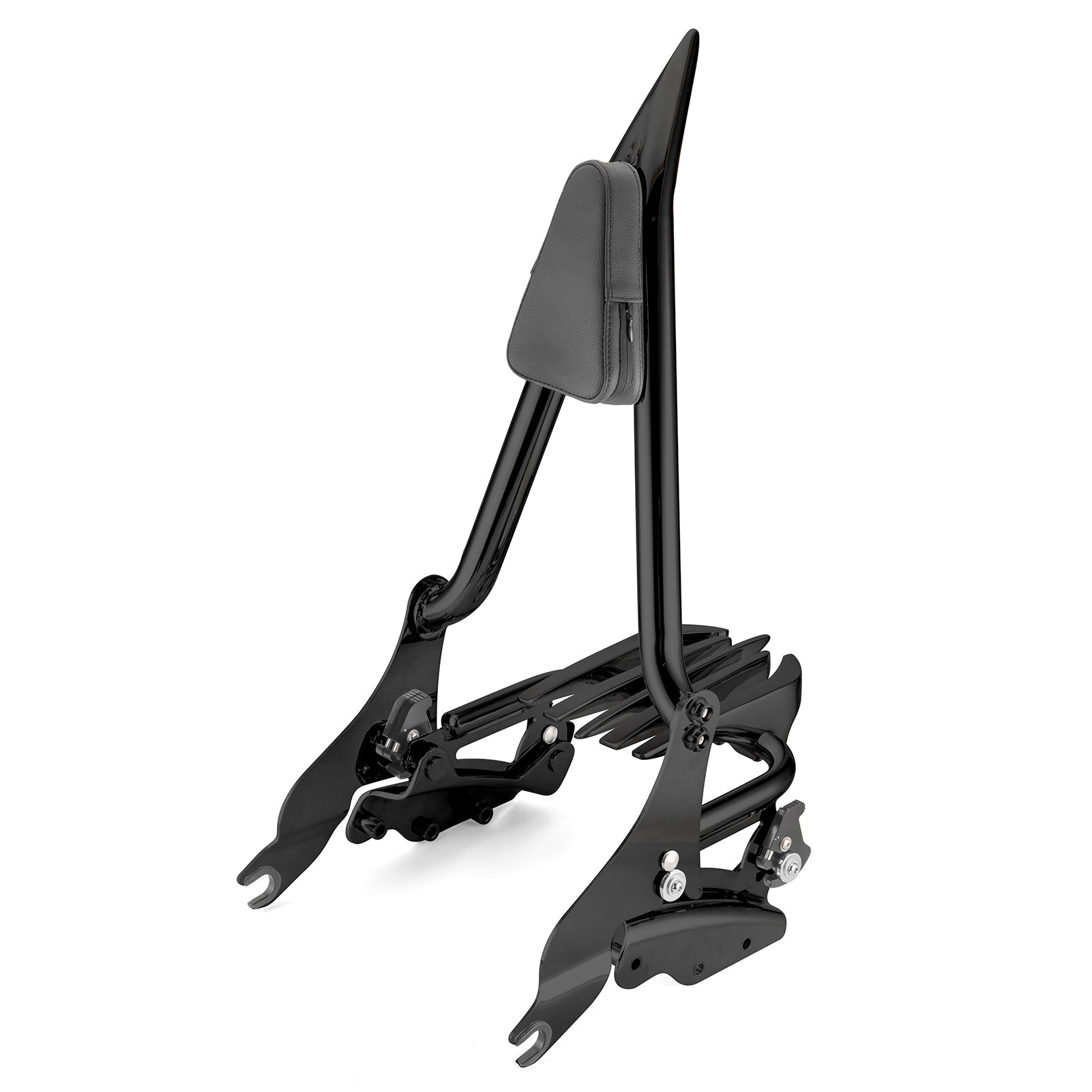 2009 - 2024 Harley Touring FLHX FLHT FLHR FLTR Passenger Backrest Sissy Bar&Luggage Rack&Docking Hardware Kit - Mofun - 90303002+90302098+90205091