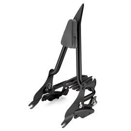 2009 - 2024 Harley Touring FLHX FLHT FLHR FLTR Passenger Backrest Sissy Bar&Luggage Rack&Docking Hardware Kit - Mofun - 90303002+90302098+90205091