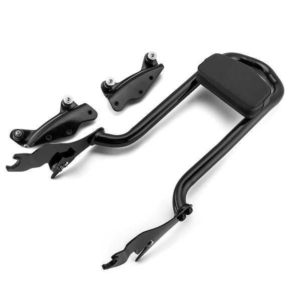 2009 - 2024 Harley Touring FLHX FLHT FLHR FLTR Sissy Bar Backrest Luggage Rack Docking Kit - Mofun - 90302096+HD018 - B+HD022 - B
