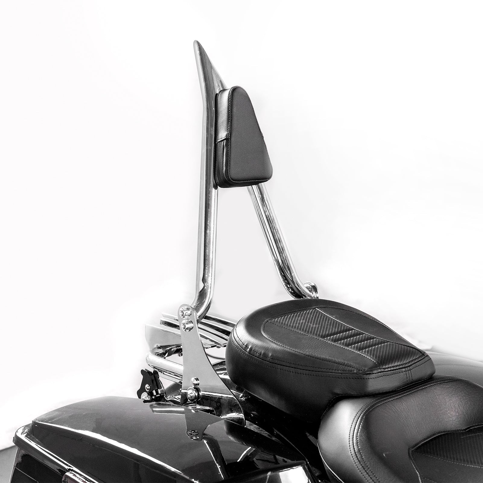 2009 - 2024 Harley Touring Road King Road Glide Chrome Sissy Bar Backrest & Luggage Rack& Docking Kit - Mofun - 90303001+90302097+90205090