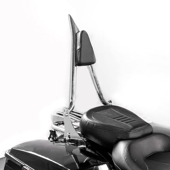 2009 - 2024 Harley Touring Road King Road Glide Chrome Sissy Bar Backrest & Luggage Rack& Docking Kit - Mofun - 90303001+90302097+90205090
