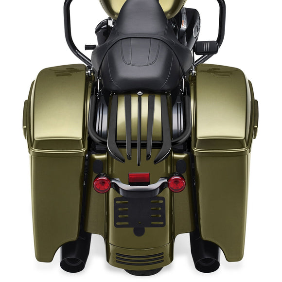 2009 - 2024 Harley Touring Road King Road Glide Quick Release Gloss Black Invisible Lugggage Rack - Mofun - 90205091