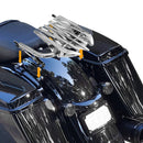 2009 - 2024 Harley Touring Road King Road Glide Quick Release Invisible Chrome Lugggage Rack - Mofun - 90205090