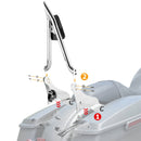 2009 - 2024 Harley Touring Road King Street Glide 27" Tall Passenger Backrest Sissy Bar - Mofun - 90302097